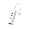 USB Type-C 3-Port Hub ve Gigabit Ethernet Adaptörü