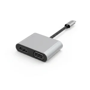 Dexim DHU0004 USB-Typ-c HDMI VGA Hub Laptop Docking Station