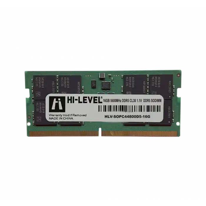 16GB DDR5 5600Mhz SODIMM 1.1 HLV-SOPC44800D5-16G