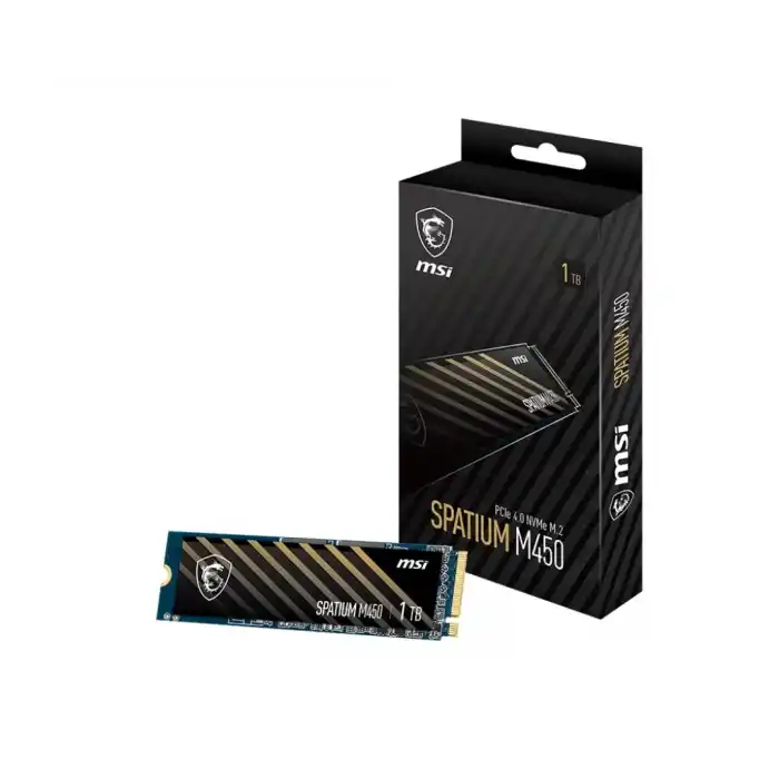 1TB MSI SPATIUM M450 PCIE 4.0 NVME M.2 V1 3400/2400MB/s