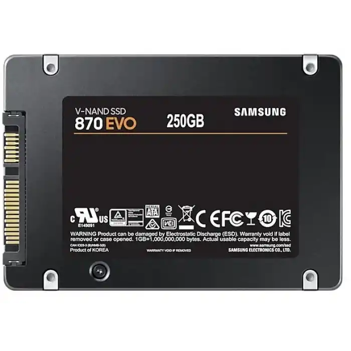 250GB SAMSUNG 870 560/530MB/s EVO MZ-77E250BW SSD