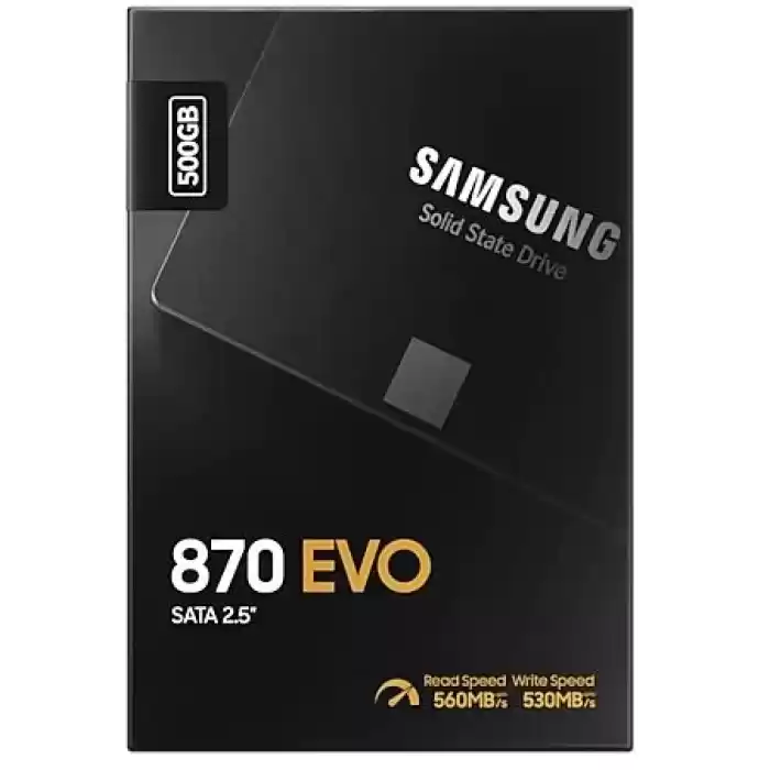 SAMSUNG 500GB 870 560/530MB/s EVO MZ-77E500BW SSD (Resmi Distribütör Garantili)