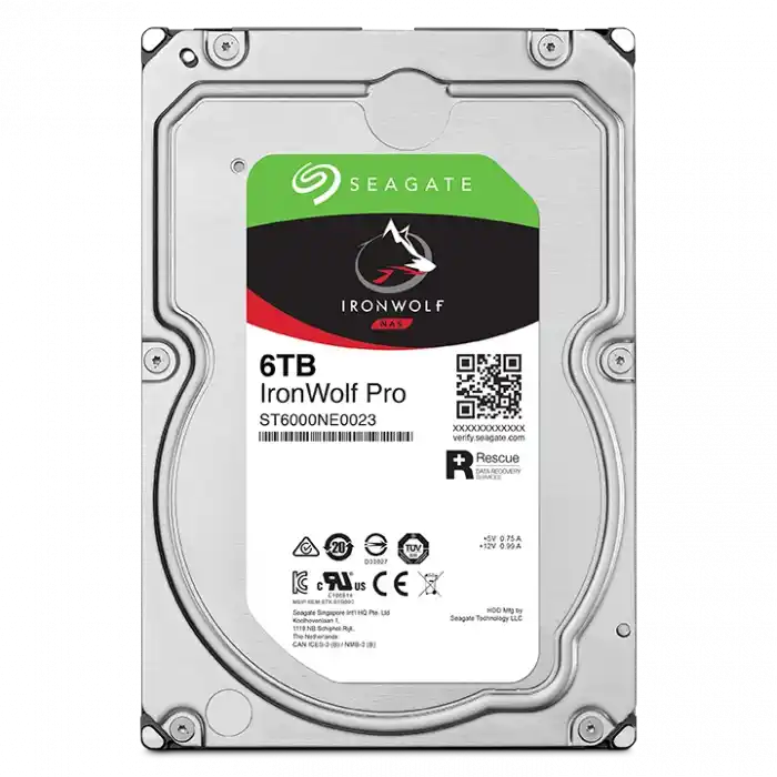 6TB SEAGATE IRONWOLF 7200RPM 256MB ST6000NT001