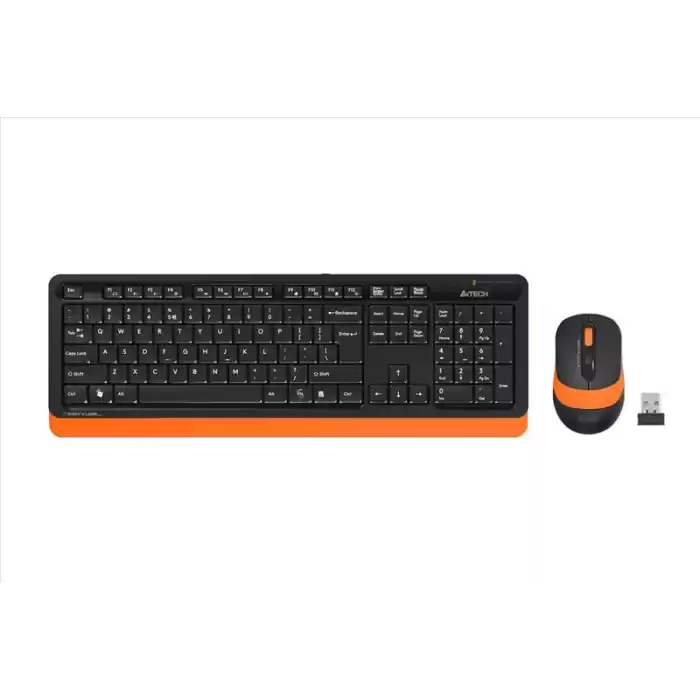 A4 TECH FG1010 Q Türkçe Kablosuz Turuncu 2000dpi Klavye+ Mouse