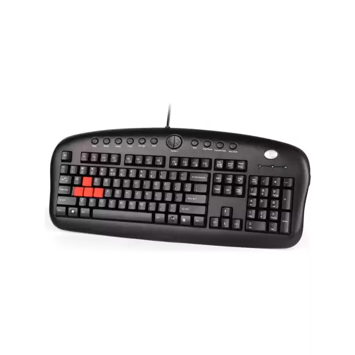 A4 TECH KB-28G Q USB SİYAH MULTİMEDYA GAMER KLAVYE