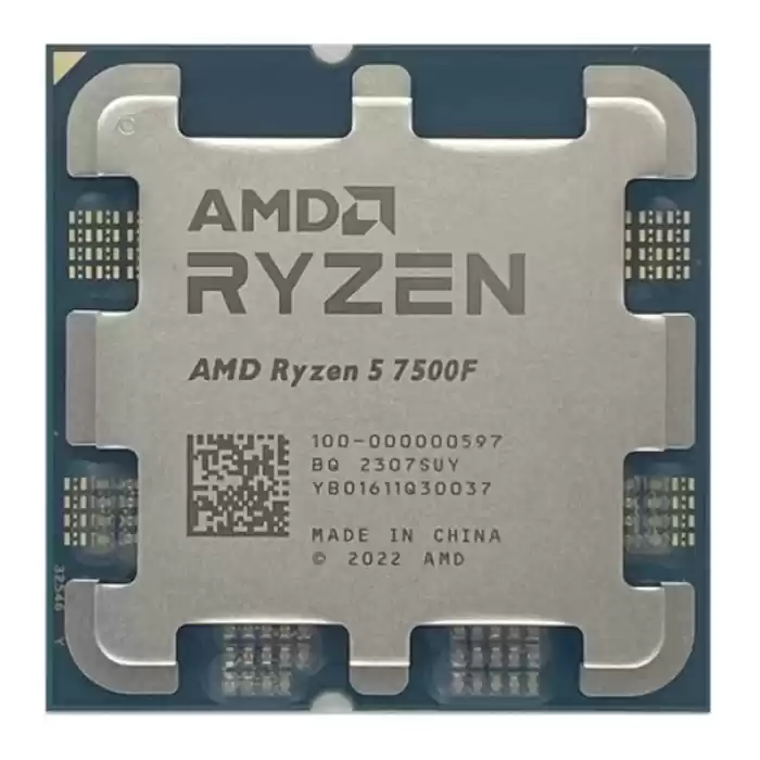 AMD Ryzen 5 7500F (6 Çekirdek) 3.7GHz ~ 5.0GHz 32mb AM5 İşlemci Tray (Fansız)