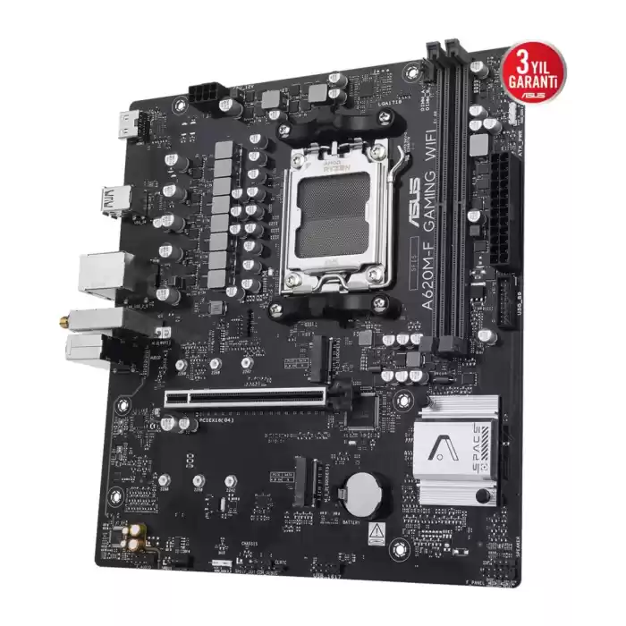ASUS A620M-F GAMING WIFI AM5 DDR5 8000 HDMI 2xM2 WiFi6E+BT AURA RGB 2.5GLAN mATX
