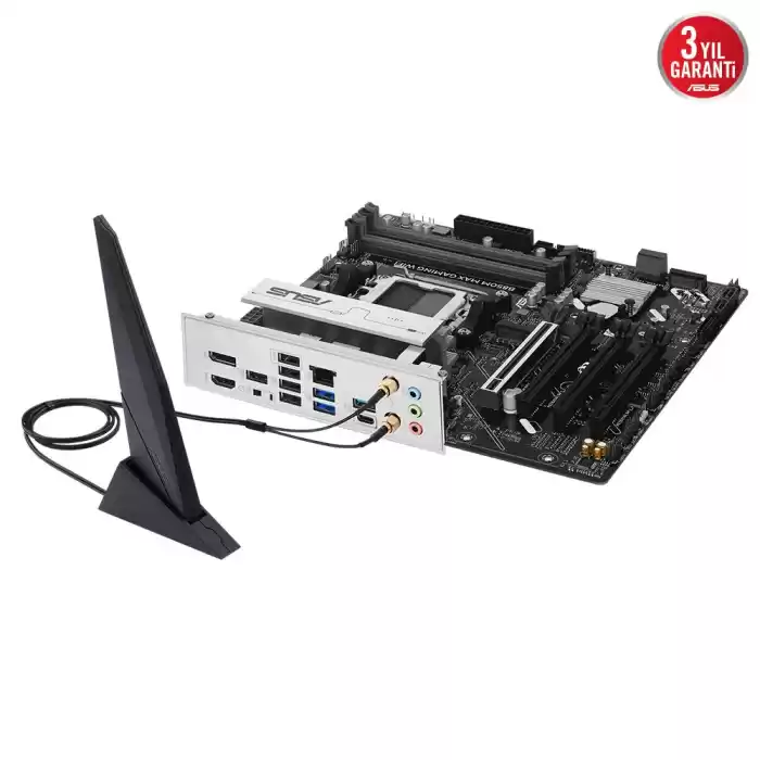 ASUS B850M MAX GAMING WIFI B850M DDR5 (Vga Yok) GLan mATX HD DP TYP-C WIFI BT M2 AM5 AMD Anakart