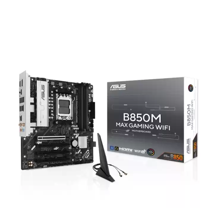 ASUS B850M MAX GAMING WIFI DDR5 8000 DP HDMI 3xM2 AURA RGB mATX