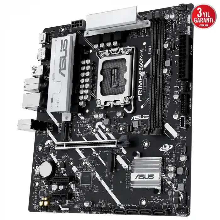 ASUS PRIME B860M-K B860 DDR5 (Vga Yok) GLan 2.5G mATX HD DP USB3 M2 1851p Anakart