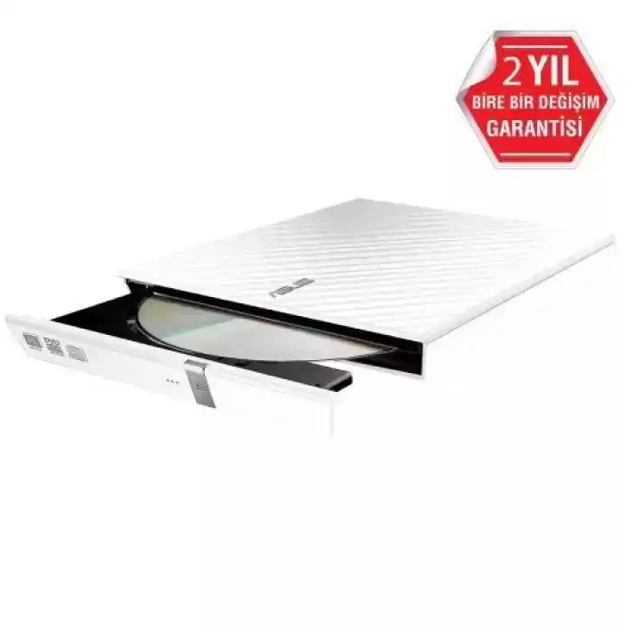 ASUS SDRW-08D2S-U LITE 8x USB 2.0 Harici Beyaz Slim DVD-RW