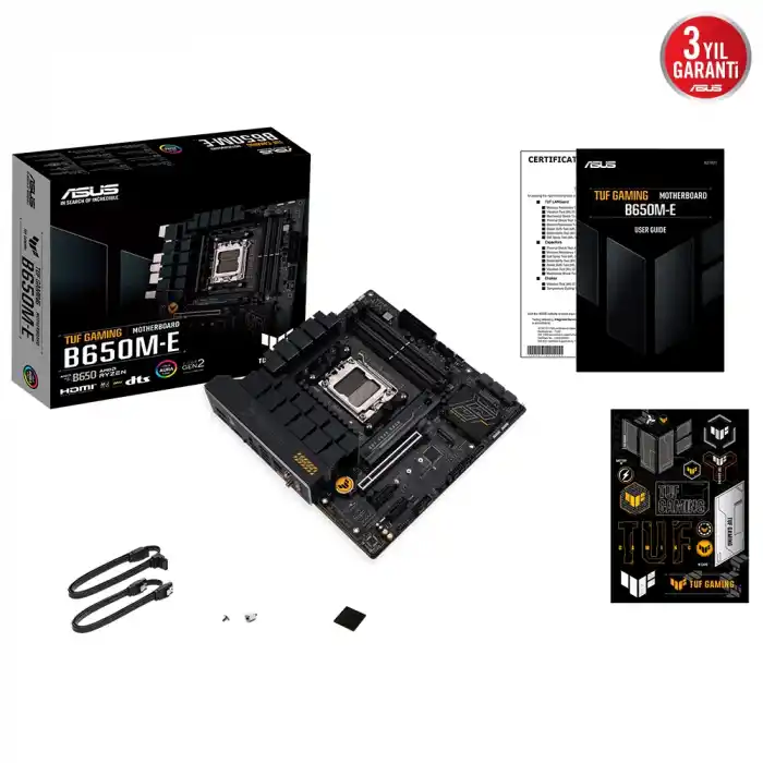 ASUS TUF GAMING B650M-E DDR5 6400+(OC) DP HDMI M.2 AM5