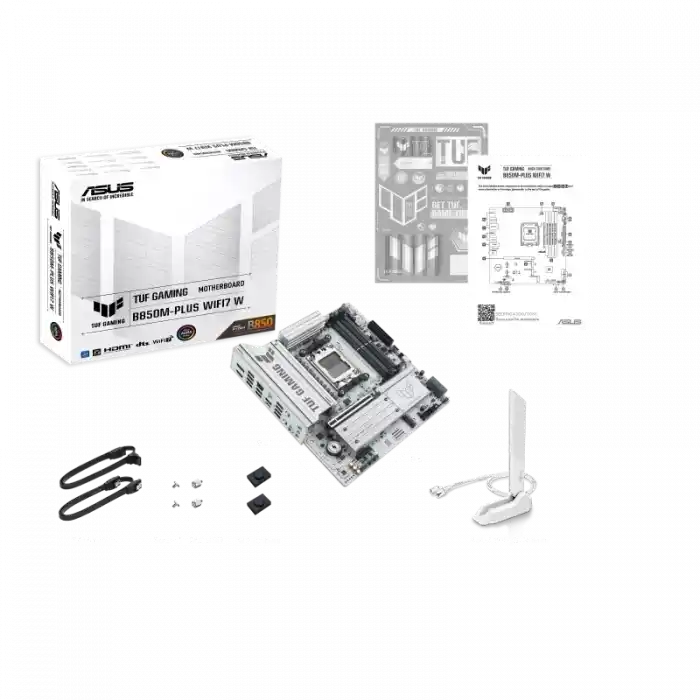 ASUS TUF GAMING B850M-PLUS WIFI 7 AMD ANAKART BEYAZ
