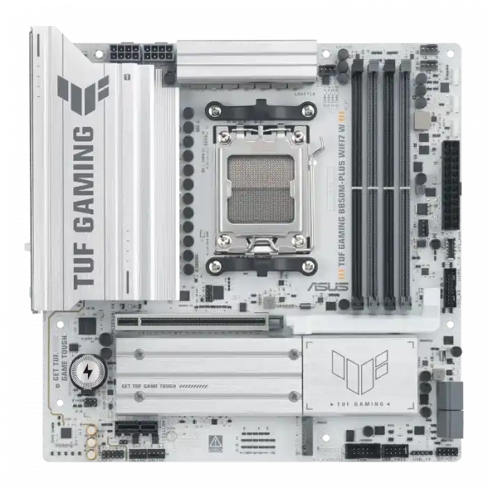 ASUS TUF GAMING B850M-PLUS WIFI 7 AMD ANAKART BEYAZ