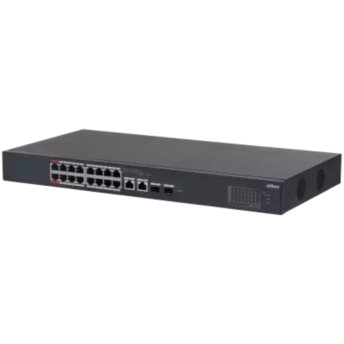 DAHUA CS4218-16ET-240 16 PORT 16XFE-2XGE-2XGE/SFP YÖNETİLEBİLİR 240W POE SWİTCH
