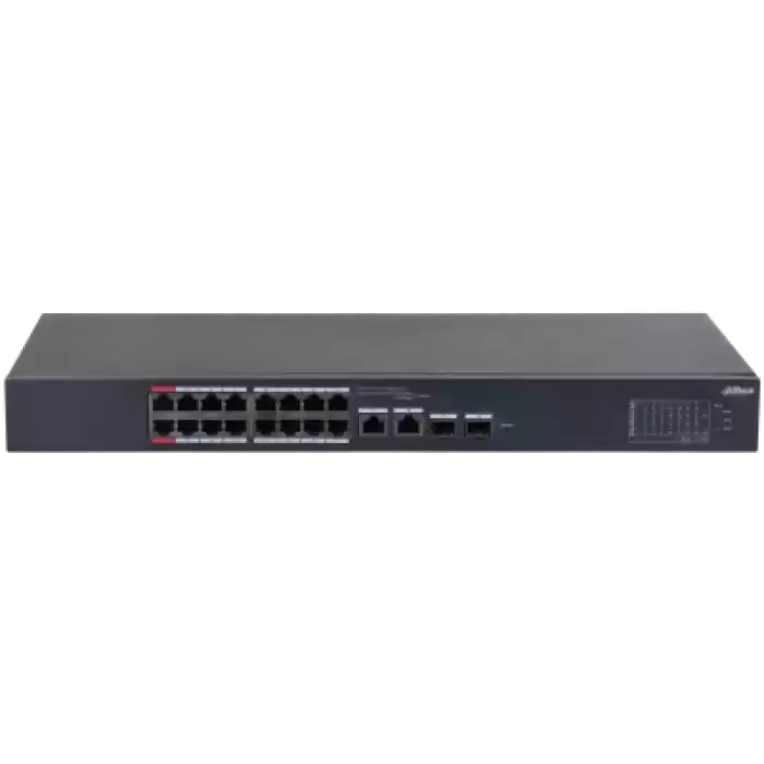 DAHUA CS4218-16ET-240 16 PORT 16XFE-2XGE-2XGE/SFP YÖNETİLEBİLİR 240W POE SWİTCH