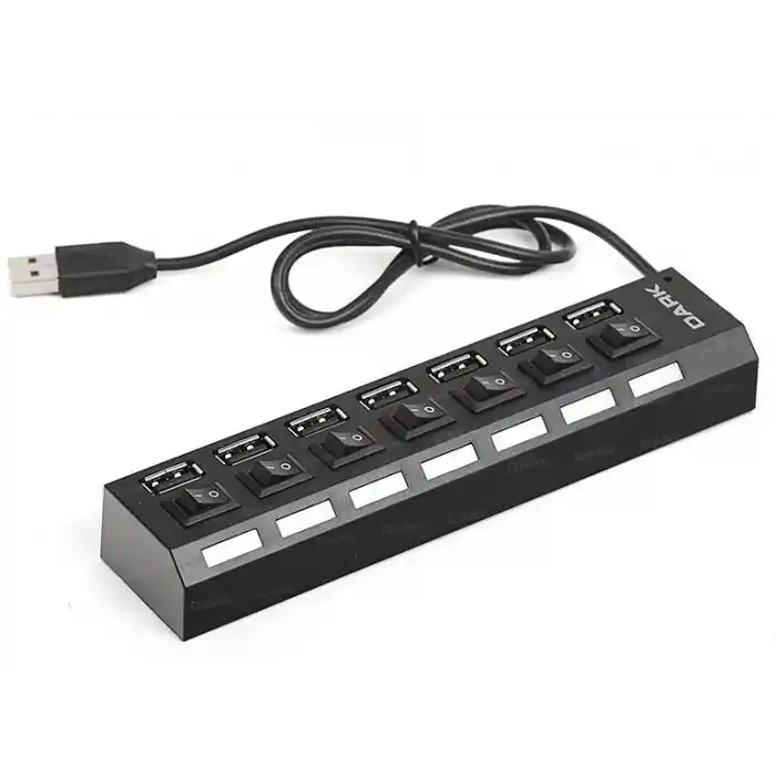 DARK DK-AC-USB272 7 Port Anahtarlı USB Çoklayıcı