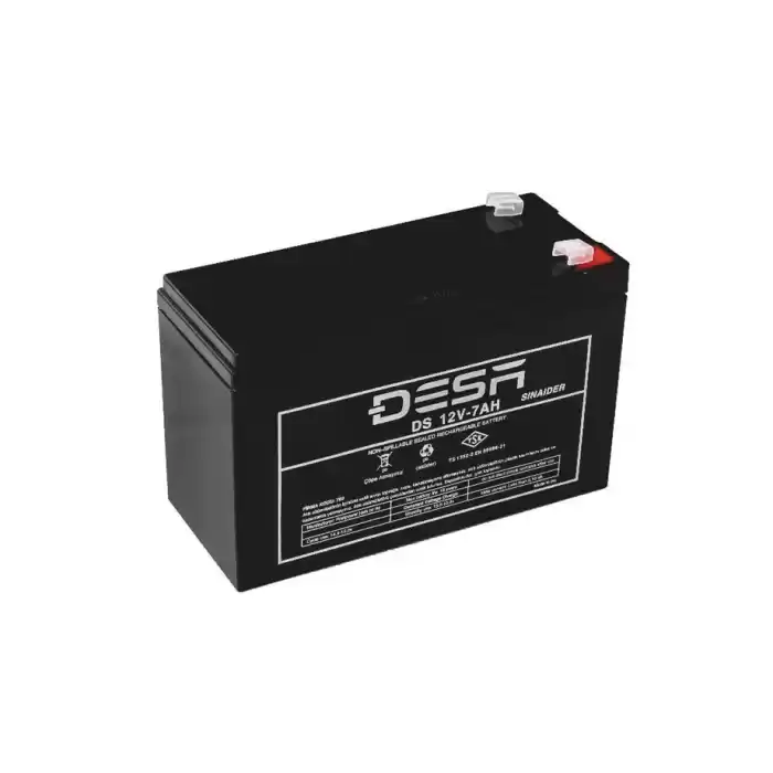 DESA 7AH 12v Alarm Paneli için  TSEli Akü (10 Yıl Ömür Beklentili)
