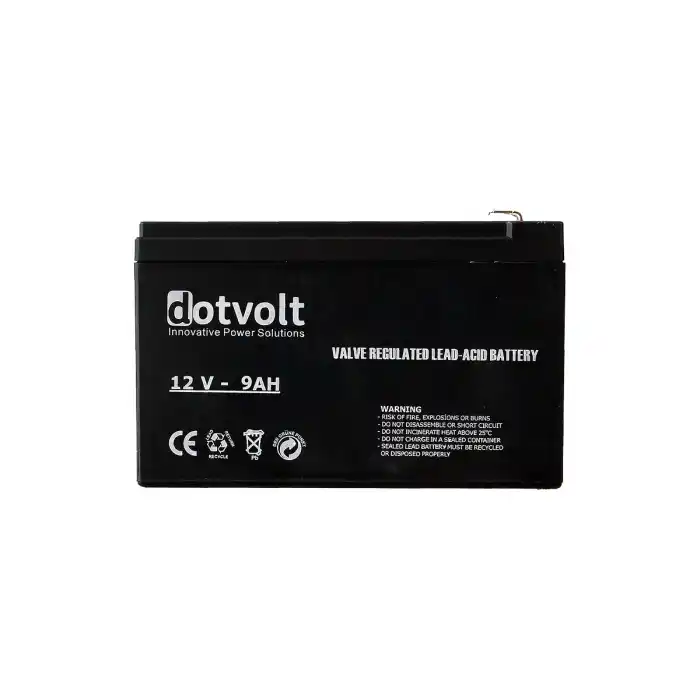 DOTVOLT VOLT DT9-12 12V 9AH Kuru Tip UPS+Güvenlik Aküsü