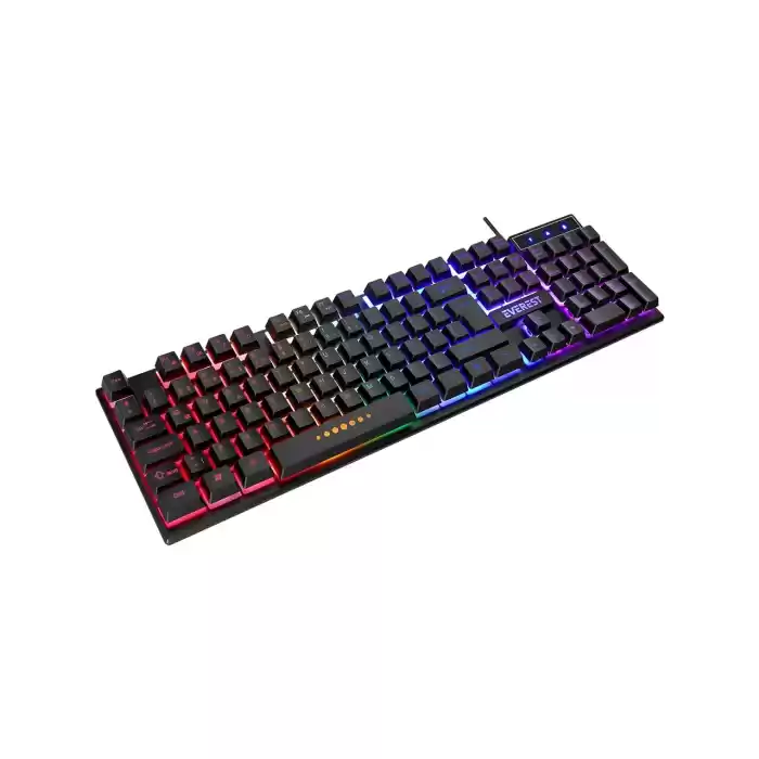 Everest KB-24 Siyah Rainbow Q Membrane Oyuncu Klavyesi
