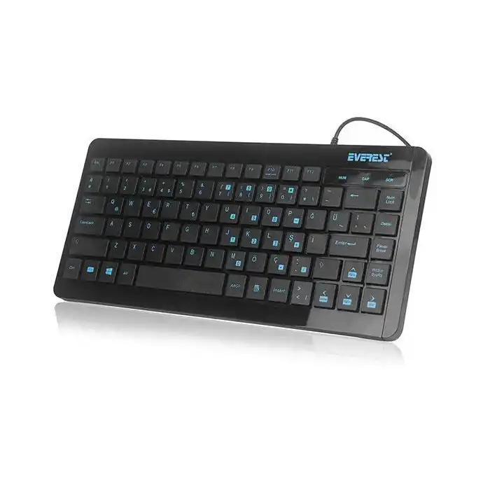 EVEREST KB-410 Q USB Mini Siyah Klavye