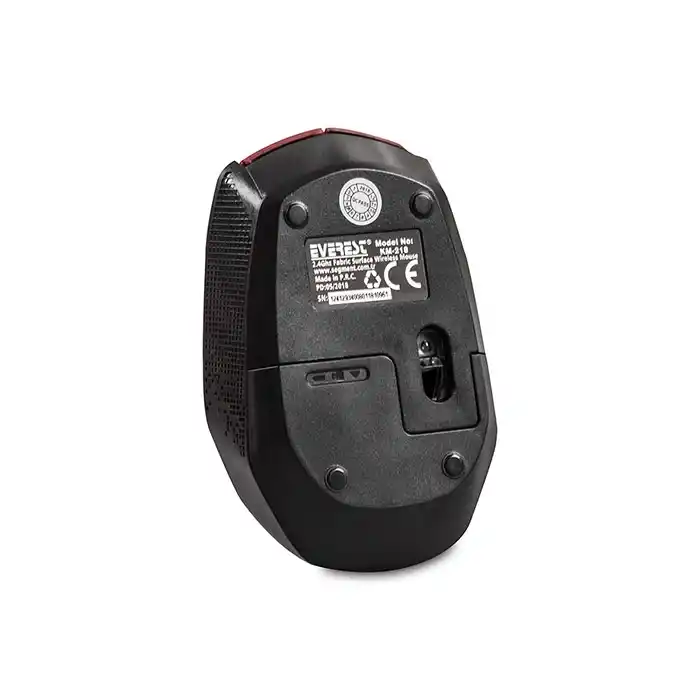 EVEREST KM-218 USB Kablosuz 2.4Ghz Kırmızı Kumaş Yüzey Mouse