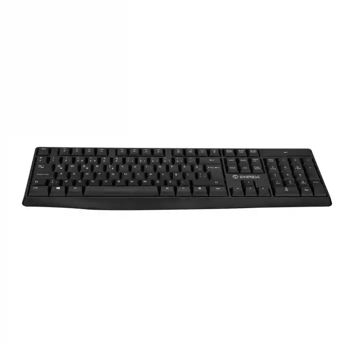 EVEREST KM-7500 Q Türkçe Kablosuz Multimedya Siyah Klavye+ Mouse
