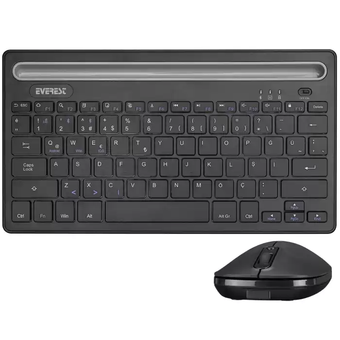 EVEREST KM-BT803 Siyah 3 in 1 BT 5.0+3.0+2.4Ghz 1600dpi Q Multimedia Kablosuz