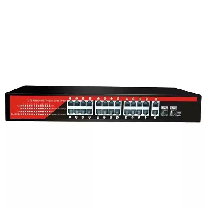 EZCOOL EZ-24PSF-SFP 24PORT 24FE+2GE+2SFP GIGABIT POE SWITCH 320W