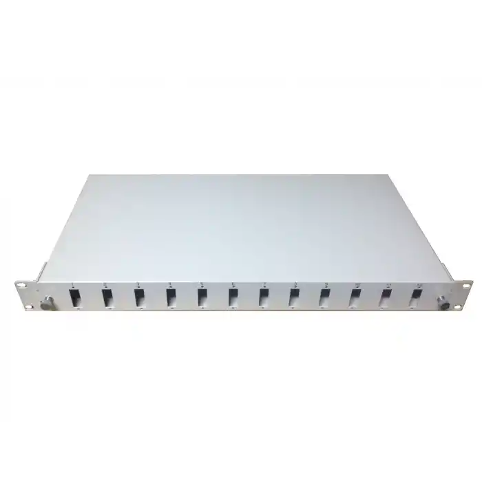 FİBER PANEL 1U 24 PORT KASETLİ SC-DX SİYAH