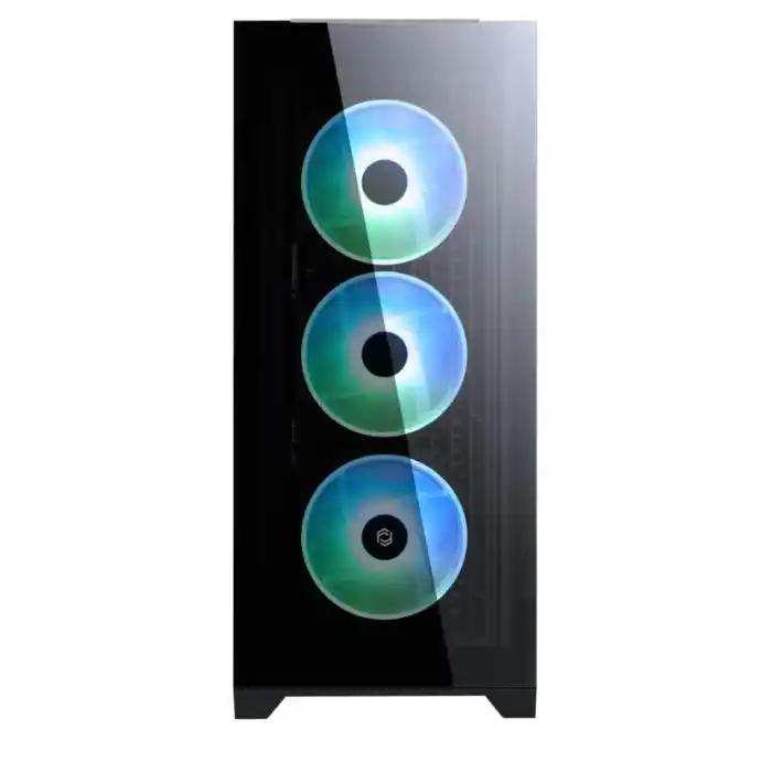 FRISBY FC-9455G VETRO 850W 80+ Bronze Siyah Dual-Ring RGB Fan Mid Tower ATX Kasa