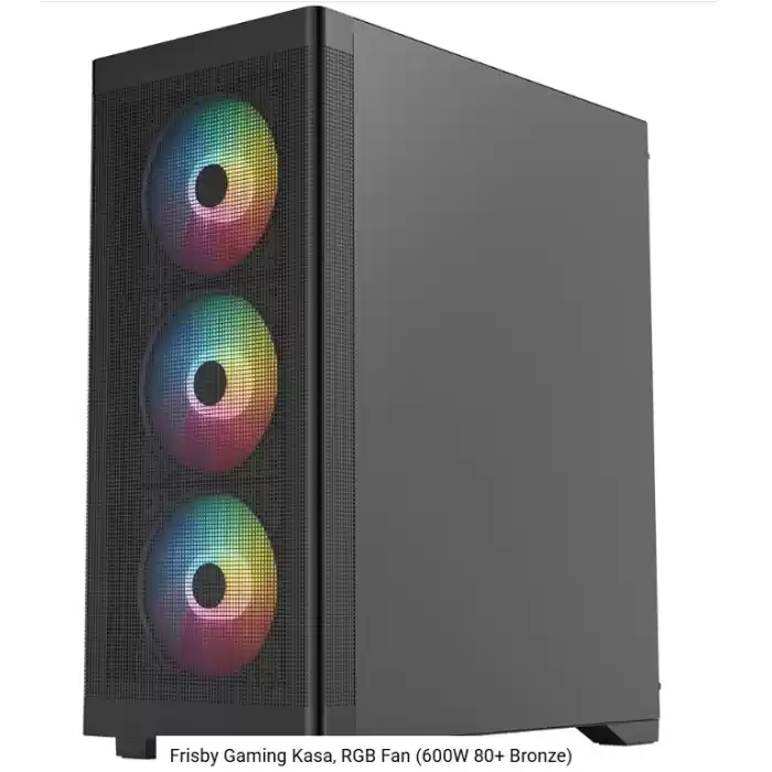 FRISBY FC-9480G 600w 80+ Siyah RGB Fan Mid Tower ATX Kasa