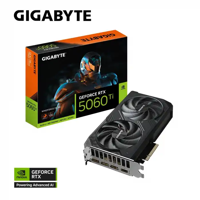 GIGABYTE RTX5060Ti WINDFORCE OC GV-N506TWF2OC-8GD 8GB GDDR7 128Bit