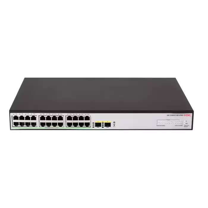 H3C LS-1600V2-26P-HPWR-GL 24GE PoE+ Ports (370W), 2x SFP L2 Yönetilebilir Switch