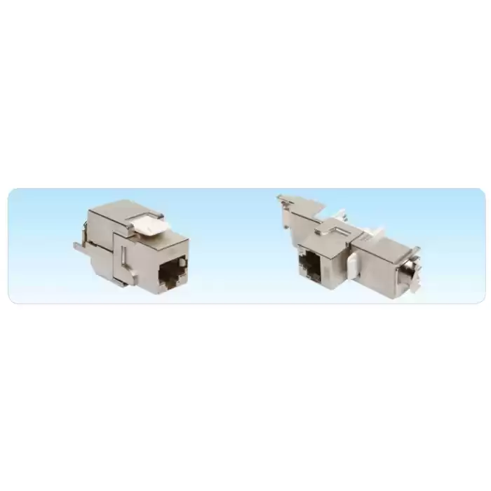 HCS CAT6A FTP Toolless Keystone Jack CAT 6A, LSA+ / 110 IDC T568 A/B, 180