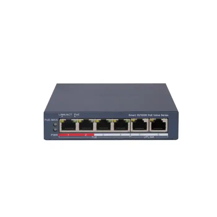 HIKVISION DS-3E1106P-EI/M 4XFE+2XFE 45W POE SWITCH