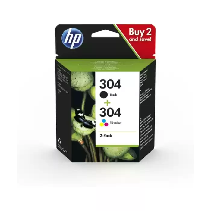 HP 3JB05AE CMY BK 2li Combo Paket Mürekkep Kartuş (304)