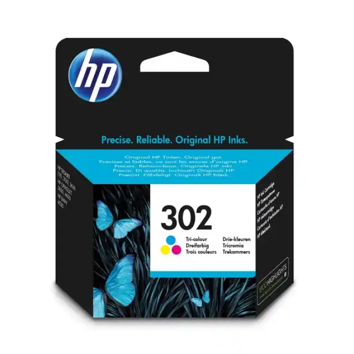 HP F6U65AE CMY Renkli Mürekkep Kartuş (302)