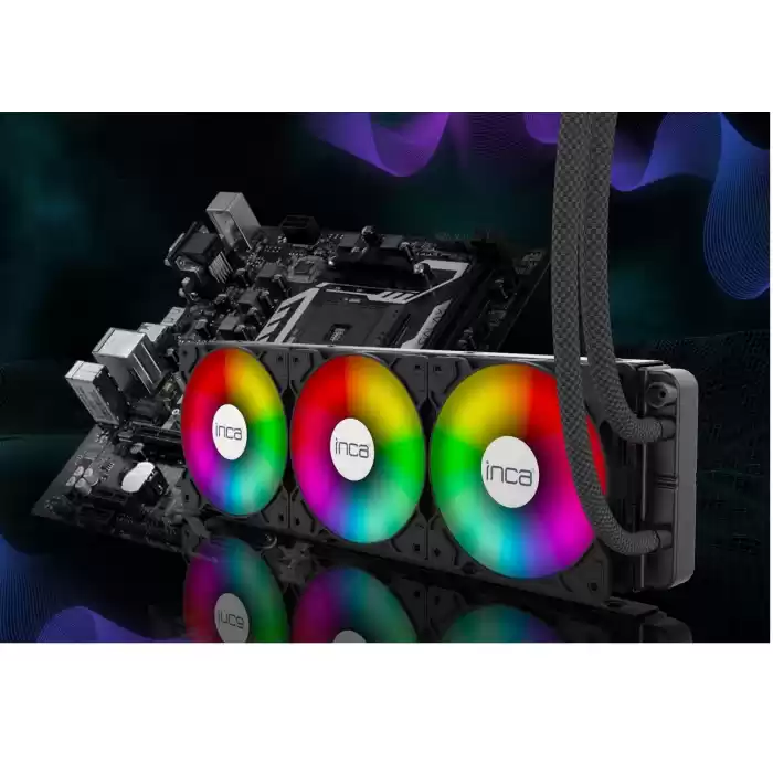 INCA ISS-03XN LGA1700/AM4/AM5 360 mm ARGB Siyah Sıvı Soğutma
