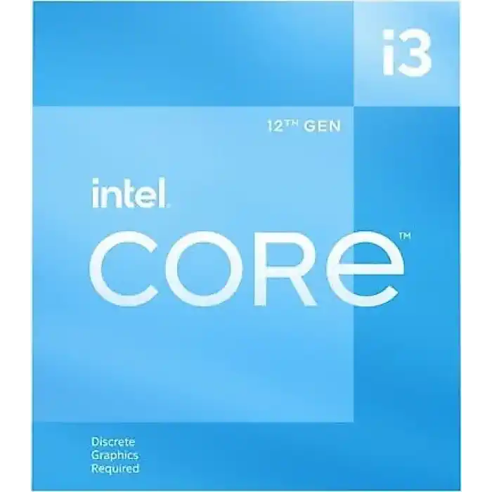 INTEL (12.Nesil) Alder Lake i3-12100F 3.30GHz ~ 4.30GHz 12mb 1700P İşlemci Box (Fanlı)