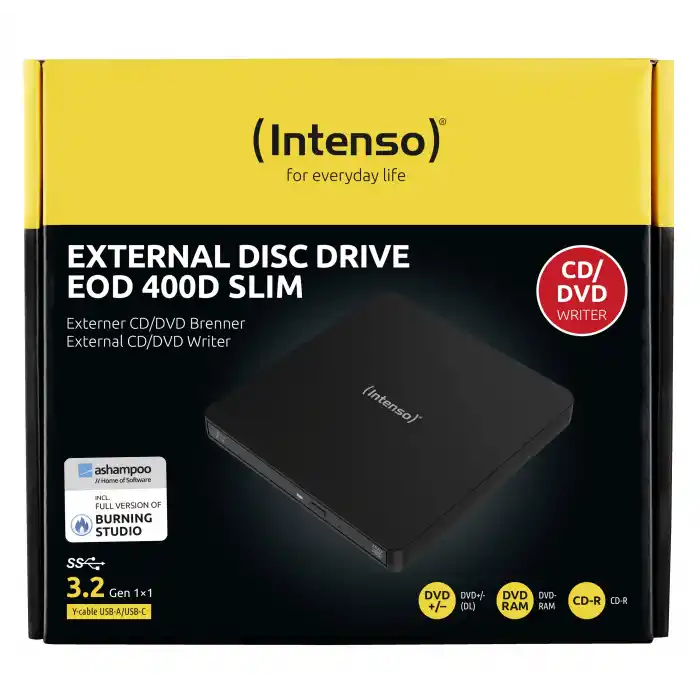 INTENSO 5401400 EXTERNAL CD/DVD WRITER EOD 400D USB 3.2 GEN 1x1