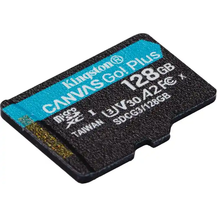 Kingston Canvas Go Plus SDCG3/128GB Class10 UHS-I U3 A2 V30 128 GB Micro SD Kart