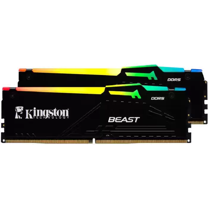 KINGSTON KF556C36BBEAK2-64TR 64GB (2x32) DDR5 5600MHz Beast RGB Expo PC Bellek