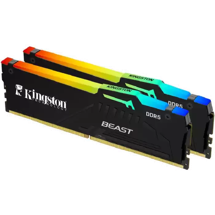 KINGSTON KF556C36BBEAK2-64TR 64GB (2x32) DDR5 5600MHz Beast RGB Expo PC Bellek