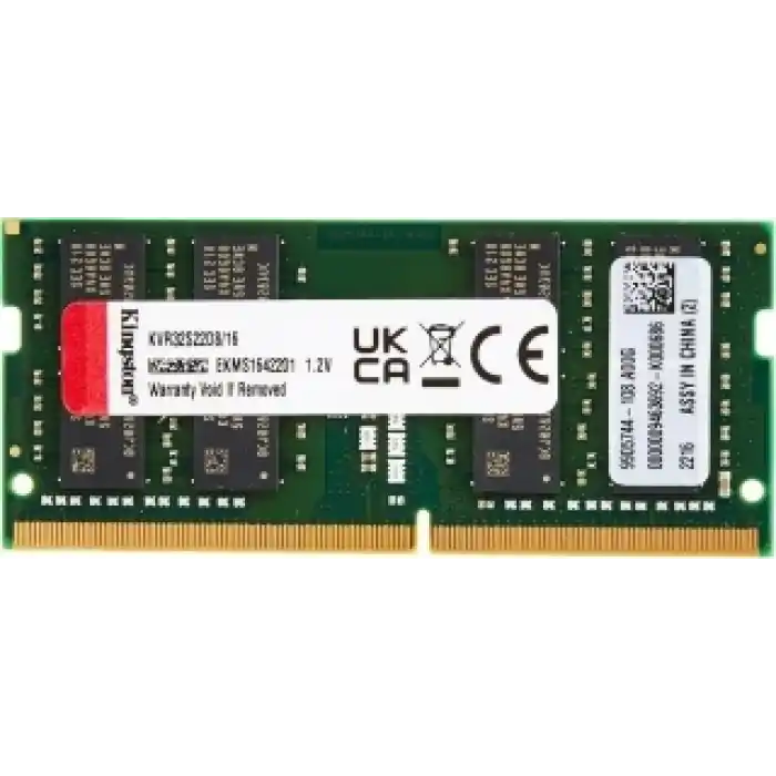 KINGSTON KVR32S22D8/16 16GB (Tek Parça) DDR4 3200Mhz Notebook Bellek Bulk