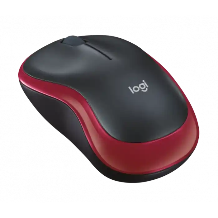 LOGITECH M185 Kırmızı-Gri Kablosuz Mouse (910-002237)