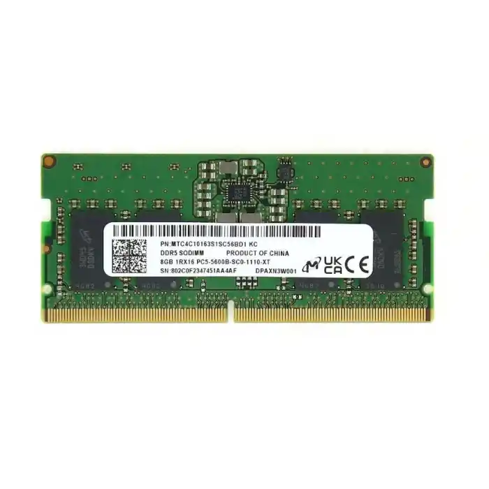 MICRON 8GB DDR5 5600MHz Notebook Bellek