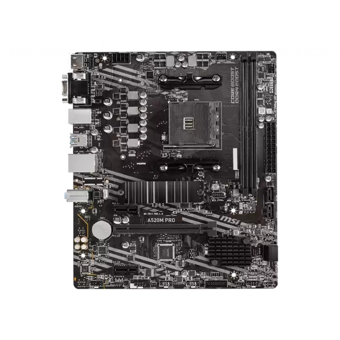 MSI A520M PRO DDR4 4600/1866Mhz M.2 MATX AM4