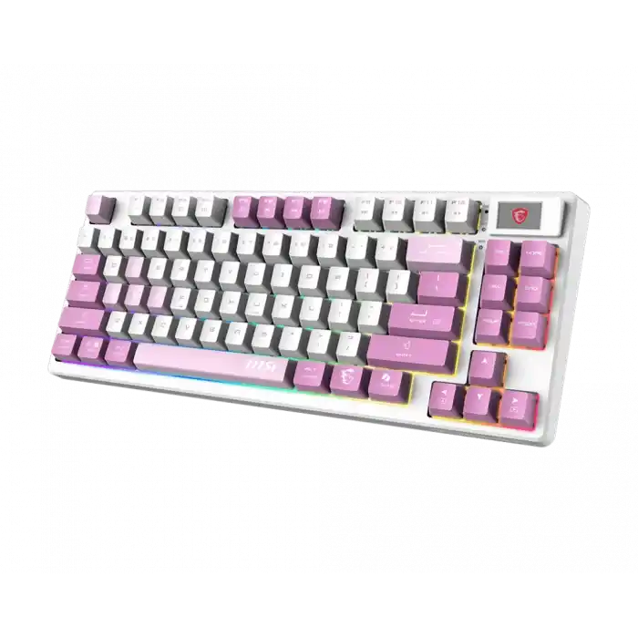 MSI FORGE GK600 TKL W VIOLET TR GAMING KLAVYE