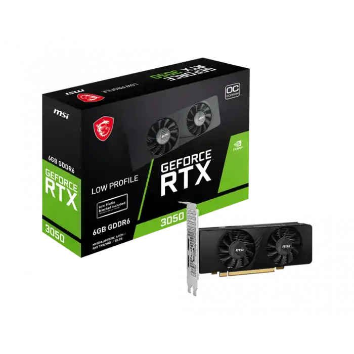 MSI GEFORCE RTX 3050 LP 6G OC GDDR6 96BIT DX12